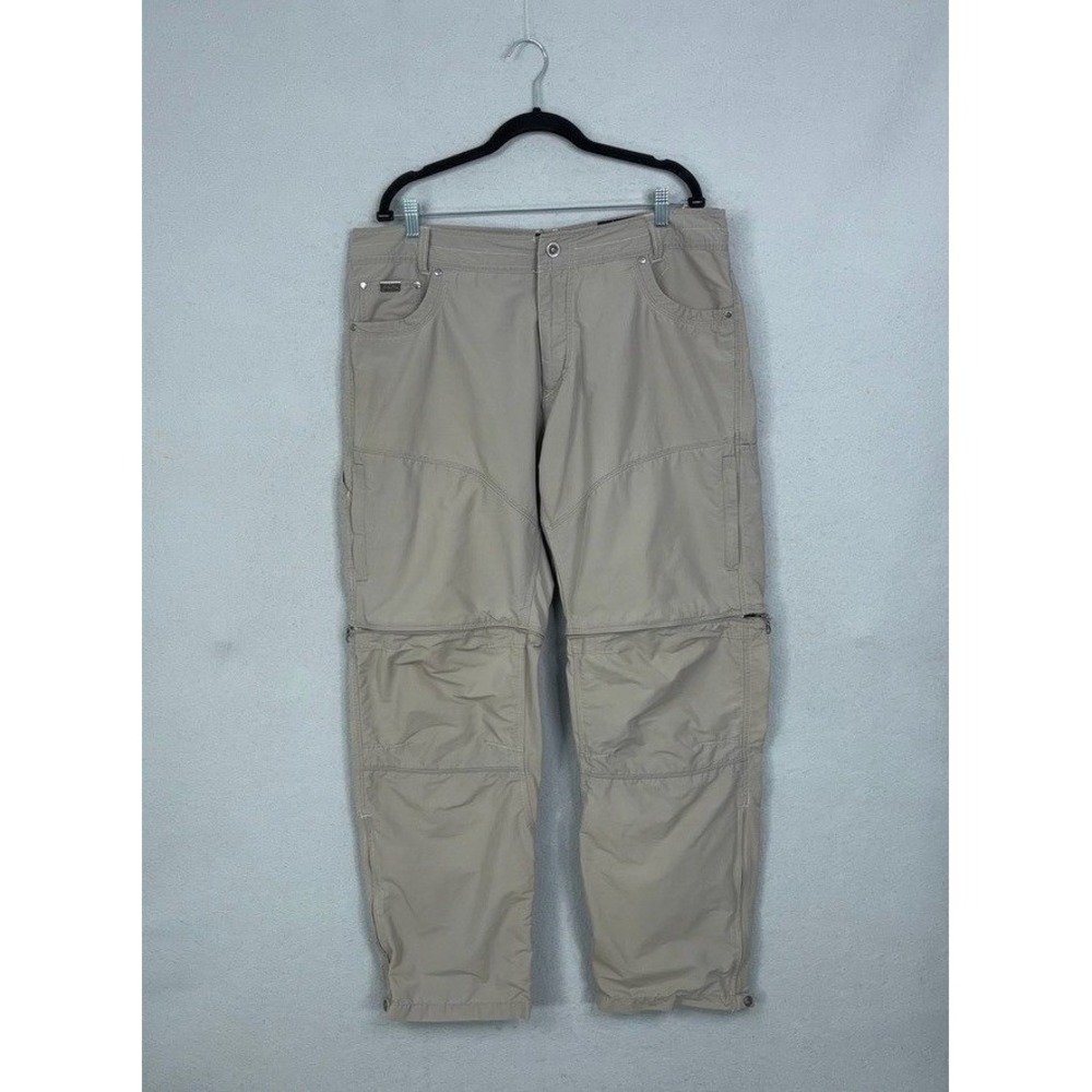 KUHL Pants Mens 38x32 Tan Cargo Liberator Convertible Hiking Outdoor Gorpcore